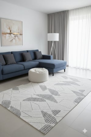Kaymaz Tabanlı Kesme  Salon Koridor Mutfak Yatak Odası Halısı 3023 GRİ