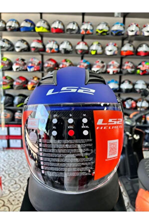 AIRFLOW MAT MAVİ YARIM KASK