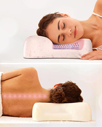 Güzellik Yastığı Ortopedik Kırışıklık Önleyici Hyaluronik Asit Içerikli Anti Aging Visko Yastık