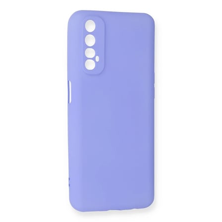 SHNSTORE Realme 7 Kılıf First Silikon - Lila SHN0720
