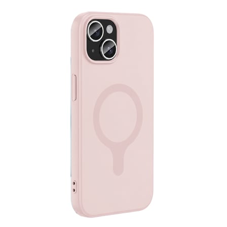 SHNSTORE Joko iPhone 15 Z Silikon Magsafe Kapak - Pembe SHN0720