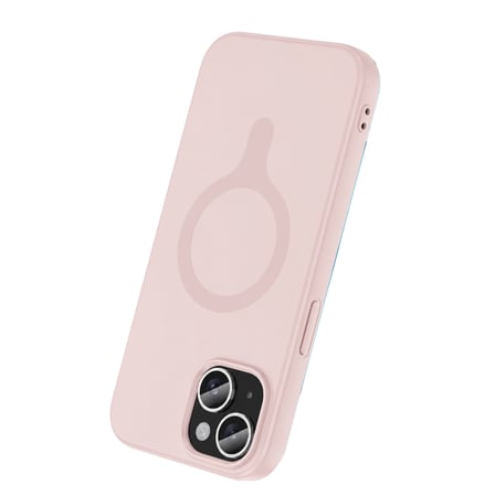 SHNSTORE Joko iPhone 15 Z Silikon Magsafe Kapak - Pembe SHN0720