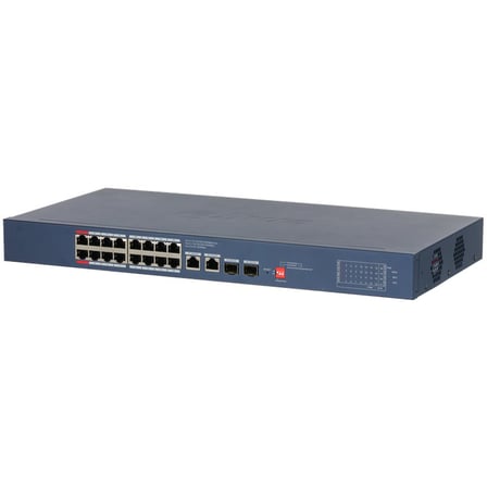 DAHUA CS4220-16GT-240 16 PORT GIGABIT + 2XGB RJ45/2XGB SFP UPLINK CLOUD YÖNETİLEBİLİR 240W POE RACKMOUNT SWITCH SHN0720
