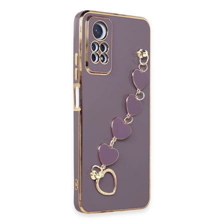 SHNSTORE Redmi Note 12 Pro 4G Kılıf Esila Silikon - Mor SHN0720