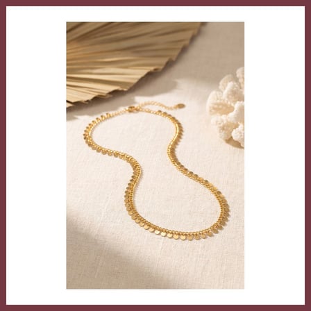 SHNSTORE Gold Renk Pul Model 60 cm Kadın Kolye SHN0720