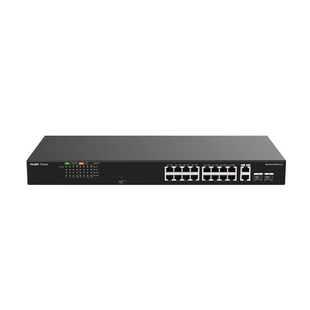 RUIJIE REYEE RG-ES118FGS-LP 16 PORT 10/100 + 2X1GB RJ45/SFP UPLINK COMBO 120W POE RACKMOUNT SWITCH SHN0720