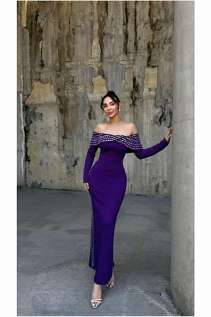 SHNSTORE Degaje Elbise Kollu Kısa Taş Abiye Yaka Detaylı · Renk: Zümrüt · Beden: XL SHN0720