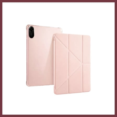 SHNSTORE Redmi Pad 2 Kalemlikli Mars Tablet Kılıfı - Rose Gold SHN0720