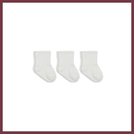 SHNSTORE 3lü Penye Soket Çorap 10132 Ekru · Beden: 0-3 Ay · Renk: Ekru SHN0720