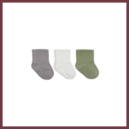 SHNSTORE Koala Boy 3'lü Penye Soket Çorap 10133 Gri · Beden: 0-3 Ay · Renk: Gri SHN0720