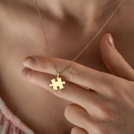 SHNSTORE Özel Tasarım Altın Renk Minimal Kolye SHN0720