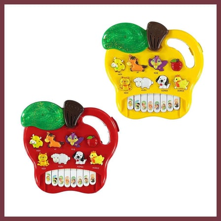 SHNSTORE Kutulu Hayvanlı Pilli Elmalı Piano SHN0720