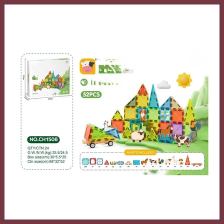 SHNSTORE Magnetic Blok 5.5 cm 52 Parça SHN0720