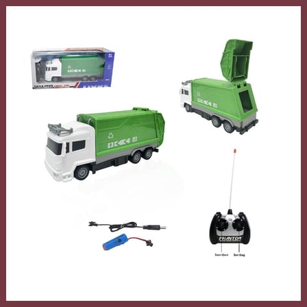 SHNSTORE Uzaktan Kumandalı Full Fonksiyon Şarjlı 1:18 Kamyon (Damperli - Çöp Kamyonu) SHN0720