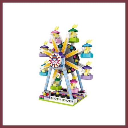 SHNSTORE LZ-1718 DÖNME DOLAP 609 PARÇA BLOCK OYUNCAK SHN0720
