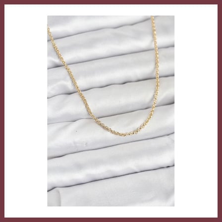 SHNSTORE CM 14K Gold Renk Halka Model 60 cm Kadın Kolye SHN0720