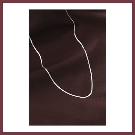SHNSTORE Çelik Gümüş Renk 60 cm İnce İtalyan Zincir Kolye SHN0720