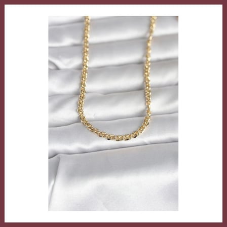 SHNSTORE CM 14K Gold Renk Zincir Model 60 cm Kadın Kolye SHN0720