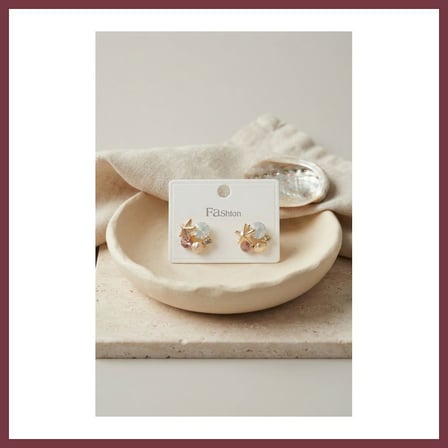 SHNSTORE Deniz Konspet Minimal Kadın Küpe SHN0720