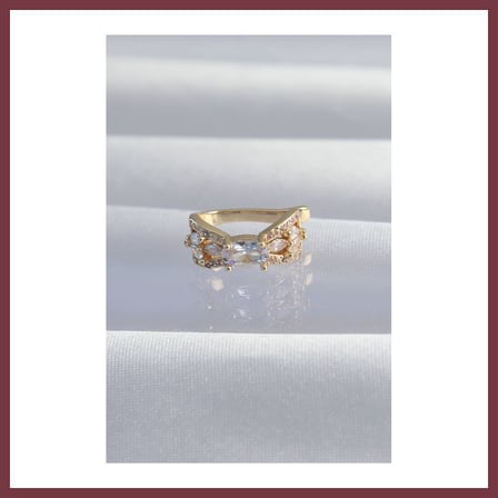 SHNSTORE Pirinç Gold Renk Zirkon Taş Kaplama Earcuff Küpe SHN0720
