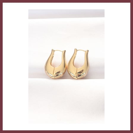 SHNSTORE Pirinç Gold Renk Bombeli Küpe SHN0720