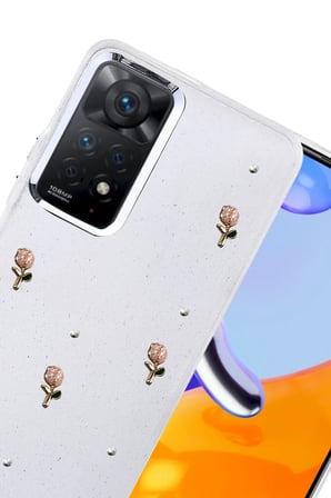 SHNSTORE Redmi Note 11 Pro Uyumlu Fiyonk Desenli Kapak - Desen 6 SHN0720