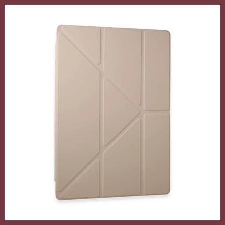 SHNSTORE Samsung Galaxy Tab A9 Kılıf Kalemlikli Mars Tablet Kılıfı - Rose Gold SHN0720