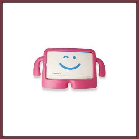 SHNSTORE iPad 2025 10.9 10.Nesil (A16) Kılıf Karakter Tablet Silikon - Pembe SHN0720