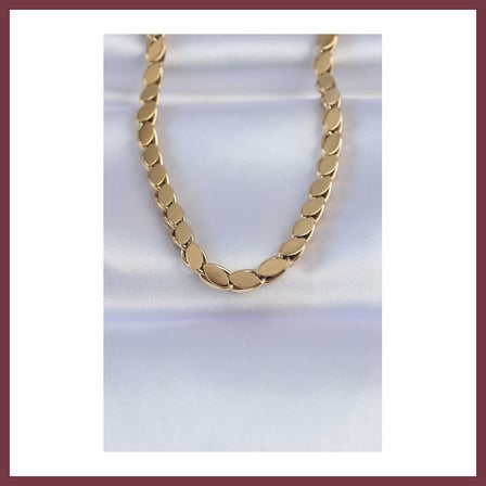 SHNSTORE 316L Çelik Gold Renk Arpa Model Kolye SHN0720