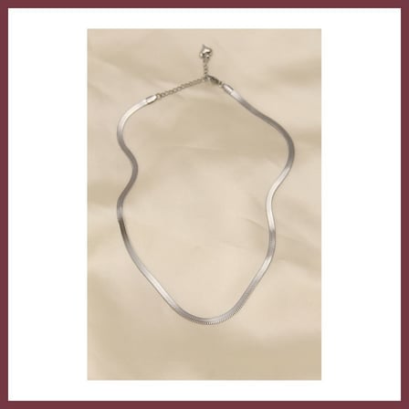 SHNSTORE 316L Çelik Silver Renk 45 cm İtalyan Zincir Model Kadın Kolye SHN0720