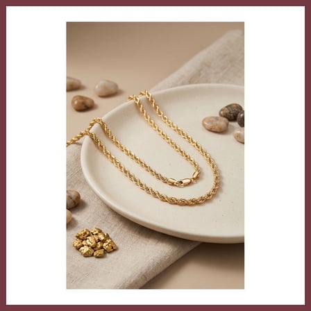 SHNSTORE CM Burgu Zincir Model Gold Renk 50 cm Kadın Kolye SHN0720