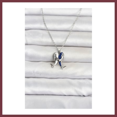 SHNSTORE 316L Çelik Zincir Gümüş Renk Dolphin Model Kadın Kolye SHN0720