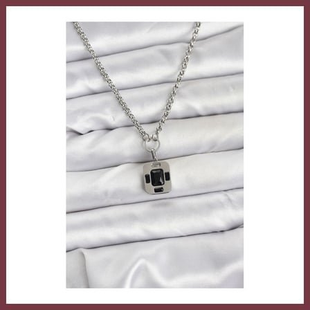 SHNSTORE 316L Çelik Zincir Gümüş Renk Vintage Model Kadın Kolye SHN0720