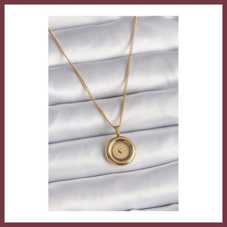 SHNSTORE 316L Çelik Gold Renk Zincir Gold Model Kadın Kolye SHN0720