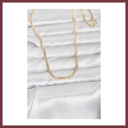SHNSTORE CM 14K Gold Renk 60 cm Zincir Kadın Kolye SHN0720