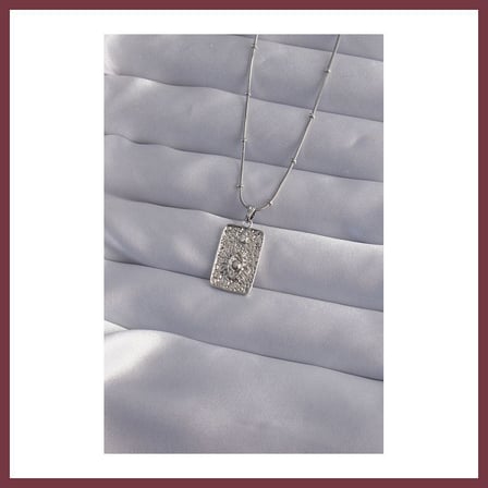 SHNSTORE 316L Çelik Zincir Gümüş Renk Lazer İşlemeli Göz Figür Tarot Kolye SHN0720