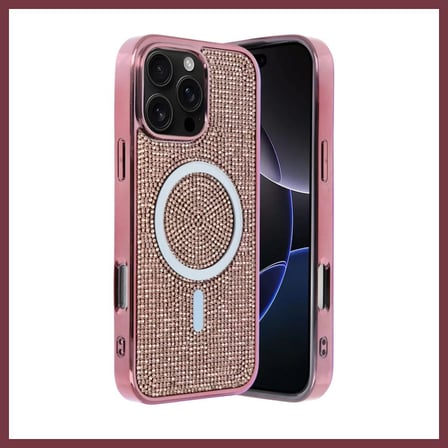 SHNSTORE Joko iPhone 16 Pro Max Uyumlu Helen Magsafe Kapak - Pembe SHN0720