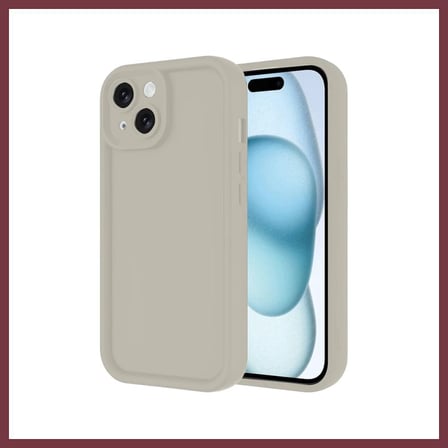 SHNSTORE iPhone 14 Uyumlu Kılıf Viera Silikon - Krem SHN0720