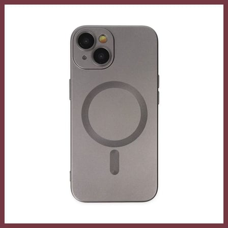 SHNSTORE iPhone 14 Plus Uyumlu Kılıf Moshi Lens Magneticsafe Silikon - Füme SHN0720