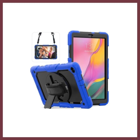 SHNSTORE Samsung Galaxy T510 Tab A 10.1 Kılıf Pars Tablet Kapak - Mavi SHN0720