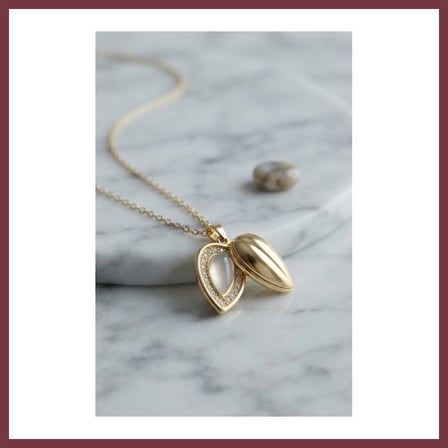 SHNSTORE 316L Çelik Zincir Gold Renk Damla Tomurcuk Model Kolye SHN0720