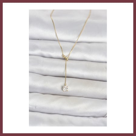 SHNSTORE Pirinç Gold Renk Asansörlü Model Kadın Kolye SHN0720