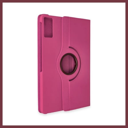 SHNSTORE Pad 6 Kılıf 360 Tablet Deri Kılıf - Pembe SHN0720