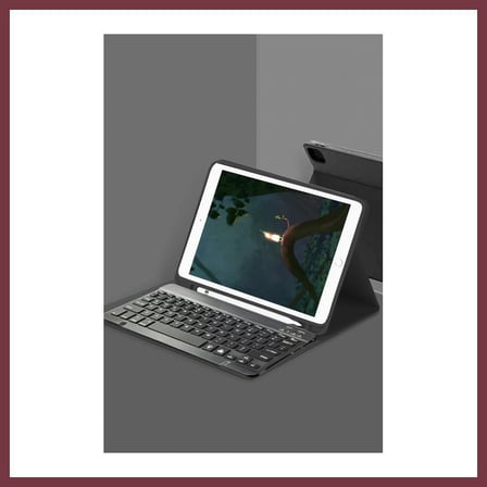 SHNSTORE iPad Pro 12.9 (2022) Kılıf KC01 Smart Klavyeli Tablet Kılıfı - Siyah SHN0720
