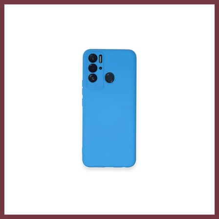 SHNSTORE Tecno Pova Neo Kılıf Nano içi Kadife Silikon - Mavi SHN0720