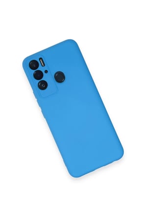 SHNSTORE Tecno Pova Neo Kılıf Nano içi Kadife Silikon - Mavi SHN0720