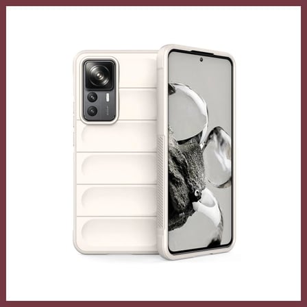 SHNSTORE Mi 12T Pro Uyumlu Kılıf Optimum Silikon - Krem SHN0720