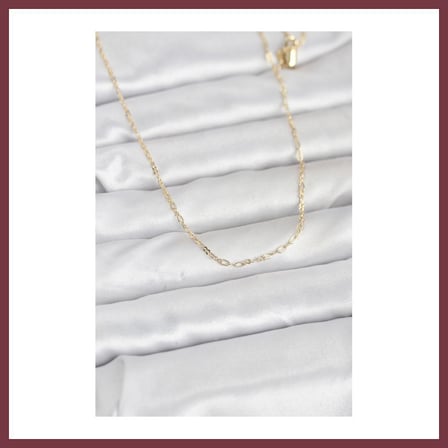 SHNSTORE CM 14K Gold Renk 60 cm Zincirli Kadın Kolye SHN0720