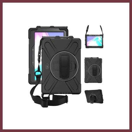 SHNSTORE Samsung Galaxy T638 Tab Active 4 Pro Kılıf Amazing Tablet Kapak - Siyah SHN0720