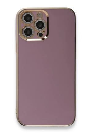 SHNSTORE iPhone 12 Pro Max Uyumlu Kılıf Volet Silikon - Mor SHN0720